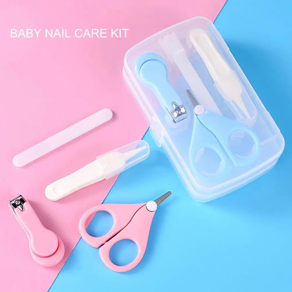 1 Set Lightweight Nail Clippers Creative Nail Scissors Anti-rust Easy Cleaning Clippers Scissors Care Set