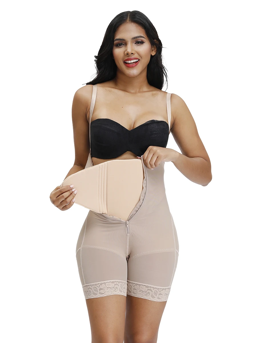 HEXIN Ab Board Post Surgery Compression Board Skin-Friendly Lipo Foam Flattening Abdominal Board Tummy Tuck Postpartum Recovery shapewear shorts