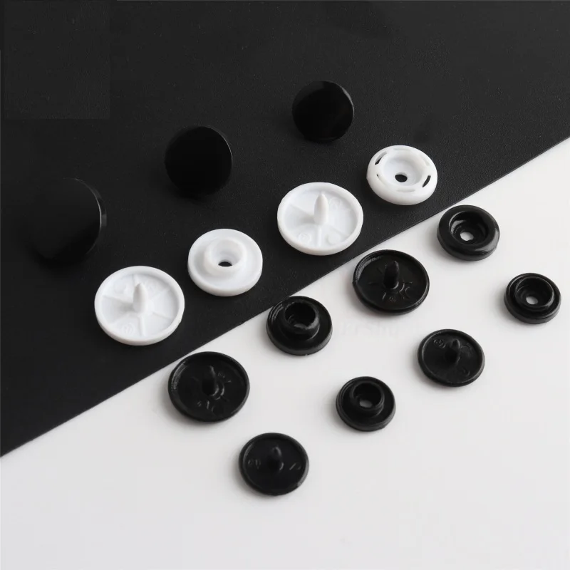 T3/T5/T8 KAM Black White Plastic Snaps Button Fasteners For Baby Clothes  Clips Quilt Cover Sheet Button Garment Accessories