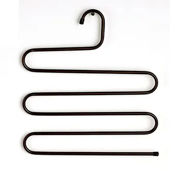 

Multifunctional Stainless Steel S Shape Hanger Straight Hanging Magic Clothes Closet Organizer Clothes Hanger
