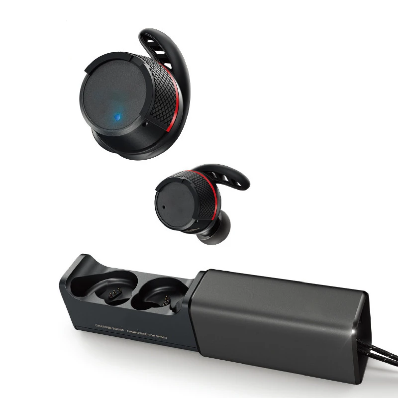 TWS в ухо мкА FLASH Bluetooth V4.1 наушники Спорт туры беспроводной водонепроницаемый наушники с зарядным устройством и микрофоном