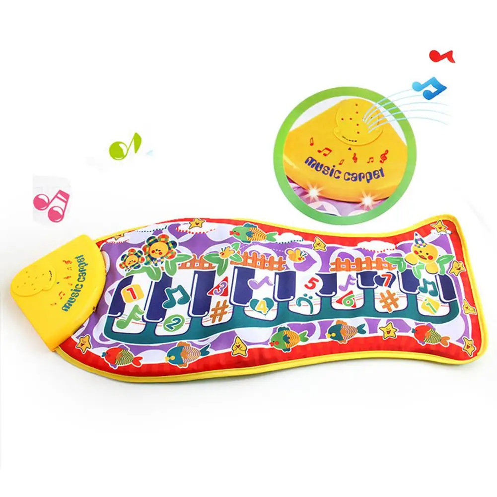 TPFOCUS Fish Shape Touch Piano Toy Music Creative Carpet Early Educational Toys Music Toy for Babies Children