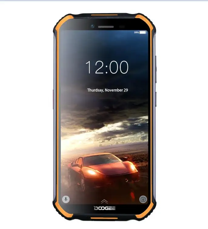 IP68 DOOGEE S40 Lite четырехъядерный 2 ГБ 16 ГБ Android 9,0 прочный мобильный телефон 5,5 дюймов 4650 мАч 8,0 МП отпечаток пальца лица ID смартфон - Цвет: orange