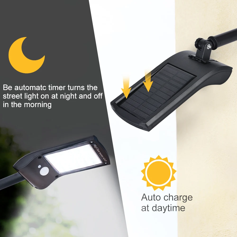 

DIDIHOU Bright Solar Light Outdoor Wall Lights 36 LED Waterproof IP65 Garden Lamp Motion Sensor Super Light