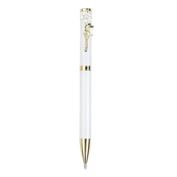 

Metal Imitation Pearl Peach Blossom Ballpoint Pen Flower Signature Writing Tool