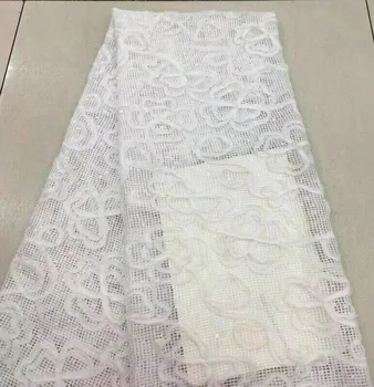 

Sequined Embroidered Mesh Tulle Lace Fabric 2018 New Design Evening Dress Net Fabrics French African Net Sequins Lace FJ22031