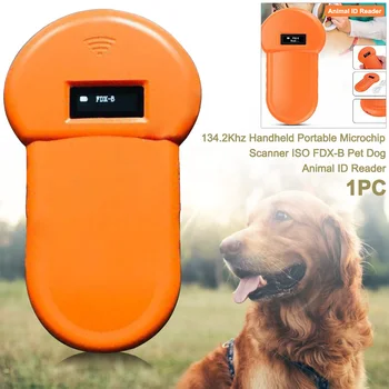 

134.2Khz Built-in Buzzer Pet Dog Animal ID Reader ISO FDX-B Home OLED Display Microchip Scanner Stable For Cats Horse Tracking