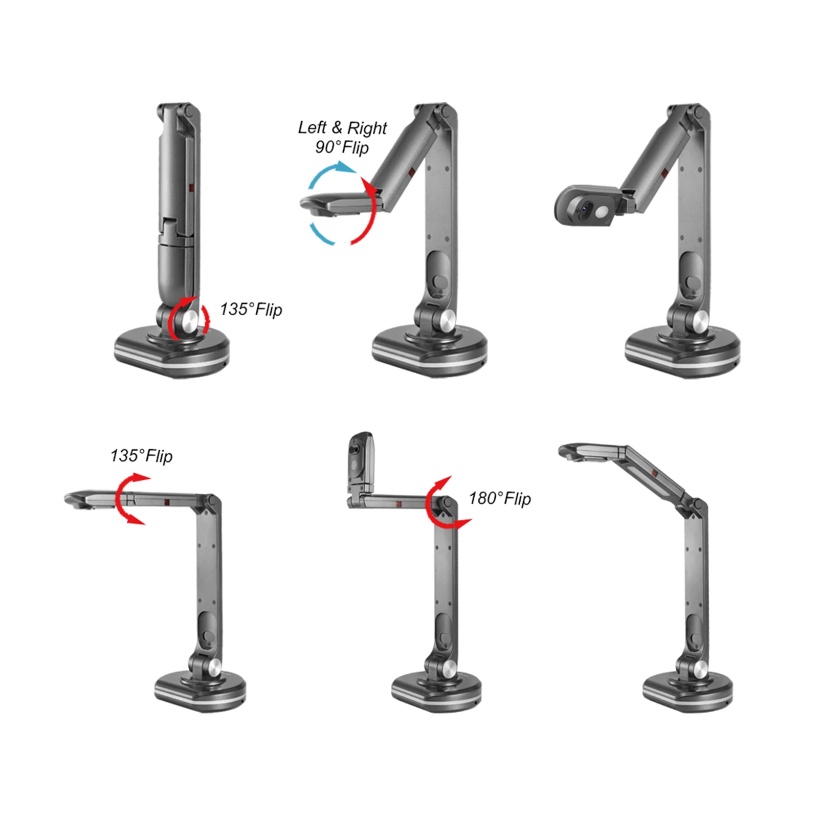 JOYUSING V500S USB 2-in-1 8MP Document Camera & Book Scanner Webcam Auto Focus A3 Scanning Size LED Light for Mac Windows document camera scanner