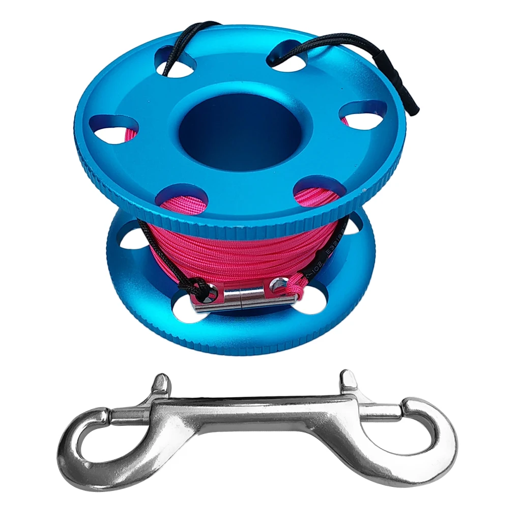 Lightweight Scuba Diving Finger Spool Reel and Replacement 50m/164ft 100ft 30m /20m/66ft Strong Strength Line