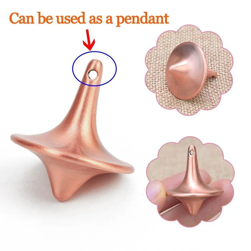 Giroscopio de dedo, Mini giroscopio esférico giratorio de descompresión de escritorio, giroscopio de Metal, juguete de ilusión óptica