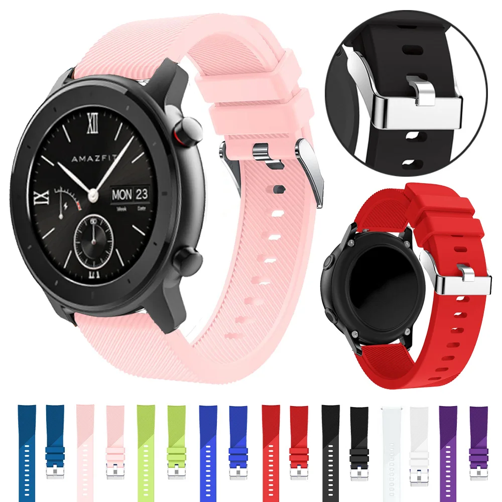 Мягкая силиконовая лента ремешок для Huami Amazfit GTR 42 мм Смарт часы 20 часов сменный