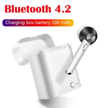 

TWS Wireless Bluetooth 4.2 Earphone Headset Sport Touch Control Headphone Earbud Single