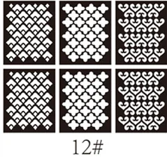 New Style Nail Sticker Hollow out Nail Sticker Template Hollow out Nail Sticker Spray-print Manicure Template Customizable