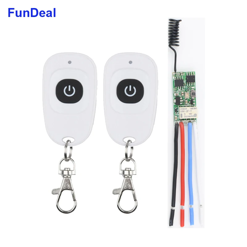 Compact Wireless Light Switch Transmitter + Receiver for Lamp RF