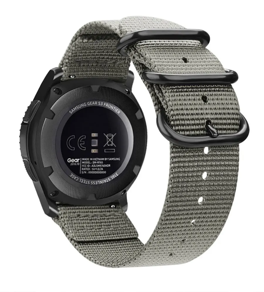 EIMO galaxy watch 46 мм для gear S3 Frontier galaxy watch 42 мм Amazfit Bip huawei watch Gt Nato ремешок 22 мм часы браслет