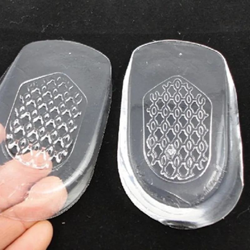 Heel Protector Protect Heel Transparent Silica Gel Palm Pad Massage foot High heel Arch Running insoles Insert Cushion 1pair = 2pcs PS010 shoe insoles heel cushion insole heel patch insole heel cushion protector heel insoles heel protector patches heel protector pads heel protector
