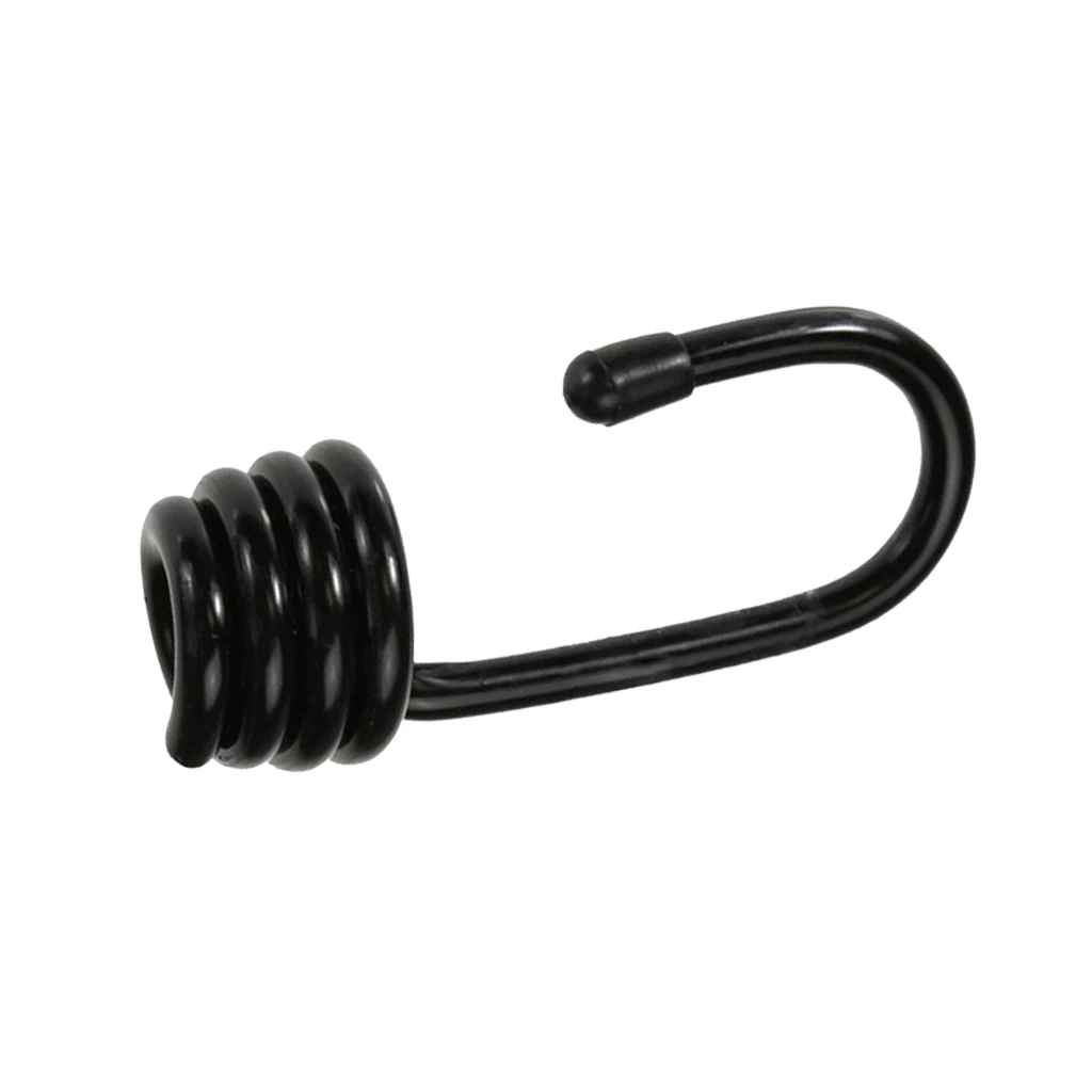Wire Bungee Cord Hooks - Shock Cord - 10 Pcs Pack - 10mm - Plastic Coated - Boating Camping Auto Outdoor