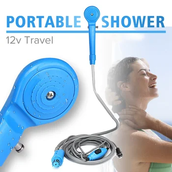 

Car Washer 12V Portable Car Shower Washer Set Electric Pump Outdoor Camping Car Wash Travel Cleaning Tool