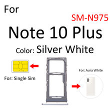 Sim Card Tray Socket Slot Reader Adapter For Samsung Galaxy Note 10 Plus 5G N970 N975 N976 Micro SD Holder Connector Container