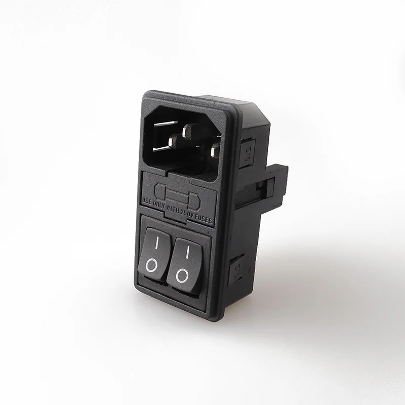

LZ-14-F15 IEC socket with double fuse function ac power socket