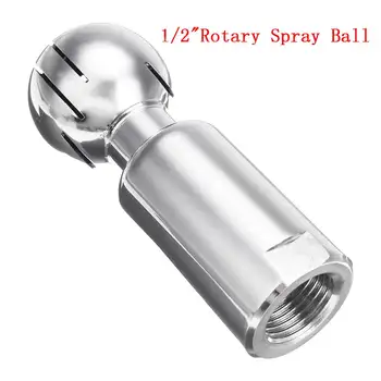 

1/2 Inch Stainleess Rotary Spray Ball Sanitary Female Thread CIP Tank Cleaning Head 360 Degree Coverage Wash Fitting For Home