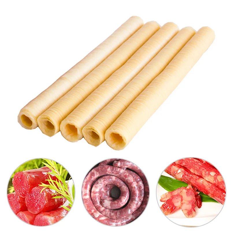 

26mm*14m Sausage Maker Packaging Tools High Quality Hamburger Cooking Food Grade Sausage Tube Edible Hot Dog Casings 1PC