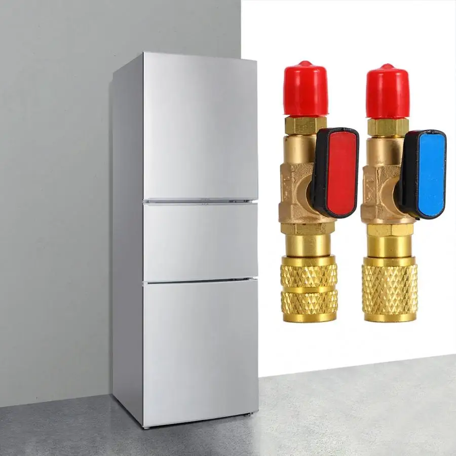 2 шт. предохранительный клапан кондиционера R134ARefrigerator плюс фториновый предохранительный клапан высокое, низкое давление инструмент плюс фториновый предохранительный клапан