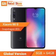 Глобальная версия Xiaomi mi 9 mi 9 6GB 64GB 6,39 ''AMOLED экран восьмиядерный смартфон Snapdragon 855 48MP Тройная камера отпечаток пальца