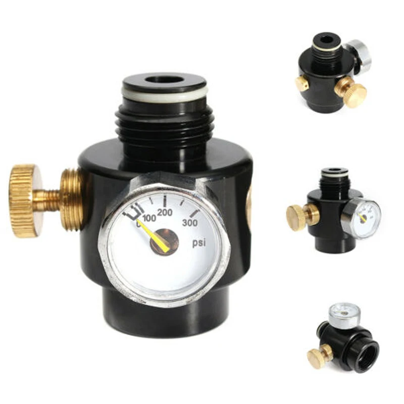 Пейнтбол CO2 давление воздуха Регулирующий клапан 1500psi вход Макс 0-300psi выход