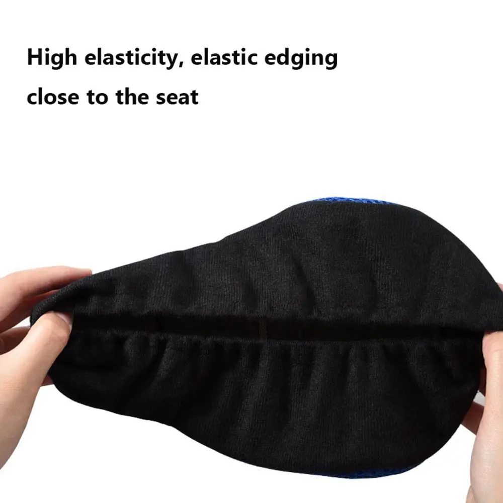 3D Soft Bicycle Saddle Cover Shockproof Anti Slip Breathable Saddles Cycling Silicone Comfortable Seats Bicycle Bike Accessories,bicycle saddle cover,bicycle seat cover