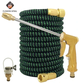 

Hot Selling Garden Expansion Hose Magic Rubber Hose EU Water Pipe High Pressure Car Wash Hose With Spray Gun Watering Garden