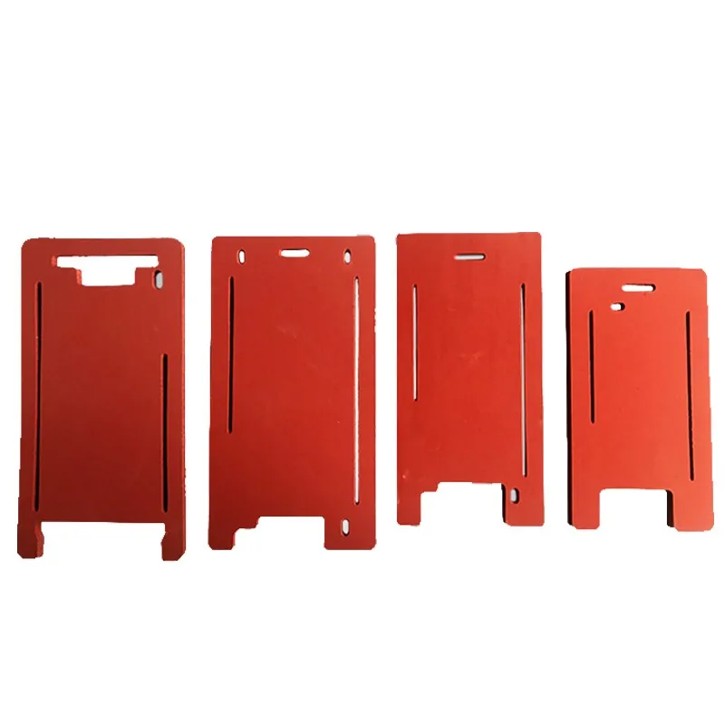 Molde de laminación de silicona para móvil, alfombrilla suave de posicionamiento para iPhone 6, 6plus, 6s, 6s plus, 7, 7plus, 8, 8plus, X