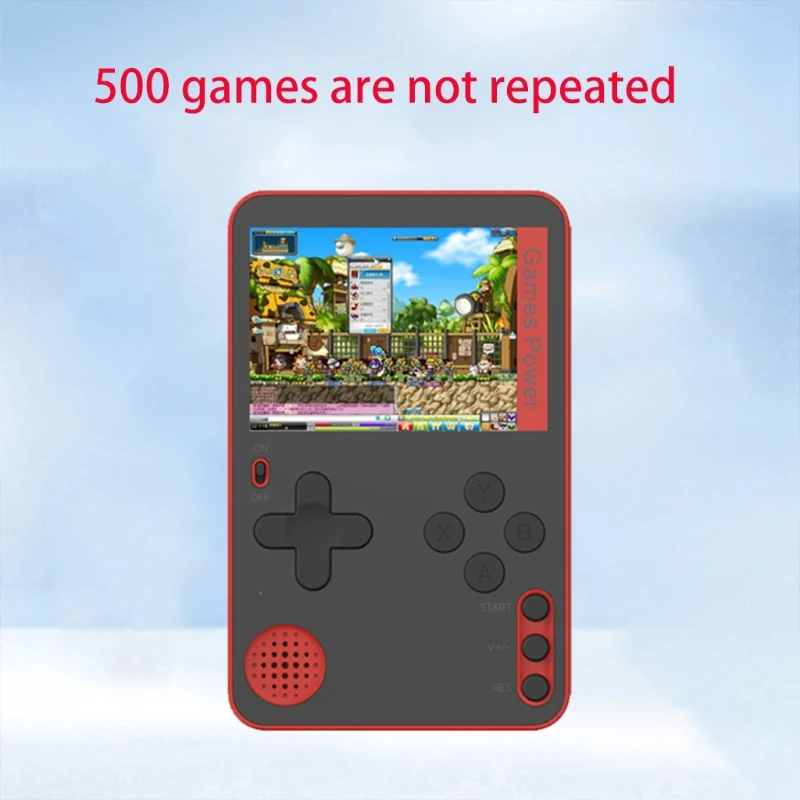 

Handheld Game Console Ultra-Thin Game Console Portable Retro Video Game Console with Built-in 500 Classic Games