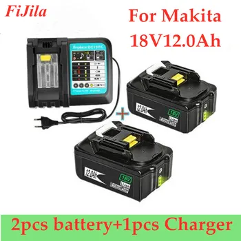 

18V 12.0A Ricaricabile Battery12000mAh Li-Ion di Batteria Della Batteria Potere per MAKITA BL1880 BL1860 BL1830 + 3A Caricatore