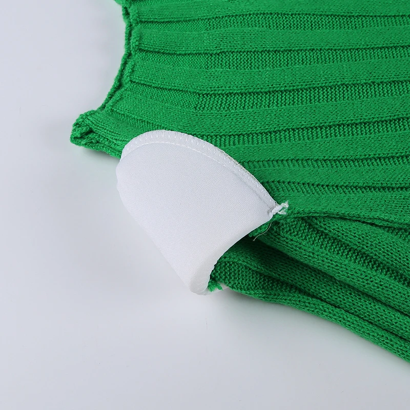 Fashion Ribbed Women's Turtleneck Sweater Green Long Sleeve Shrugs Knitwear Jumper Female Knitted Tops 2025 Autumn Winter