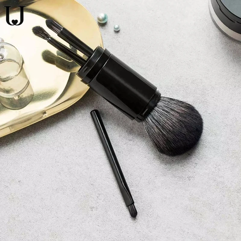 Jordan&ampJudy Portable Retractable Makeup Brushes Set Mini Eye Shadow Loose Powder Blush Smudge Brush Travel Beauty Tools | Дом и сад