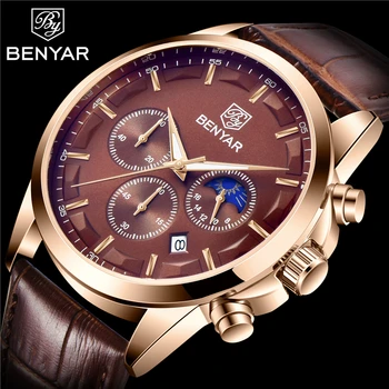 

Relogio Masculino BENYAR Brand Luxury Quartz Wrist Watches Men Fashion Waterproof Chronograph Sport Clock Man Reloj Hombre 2020