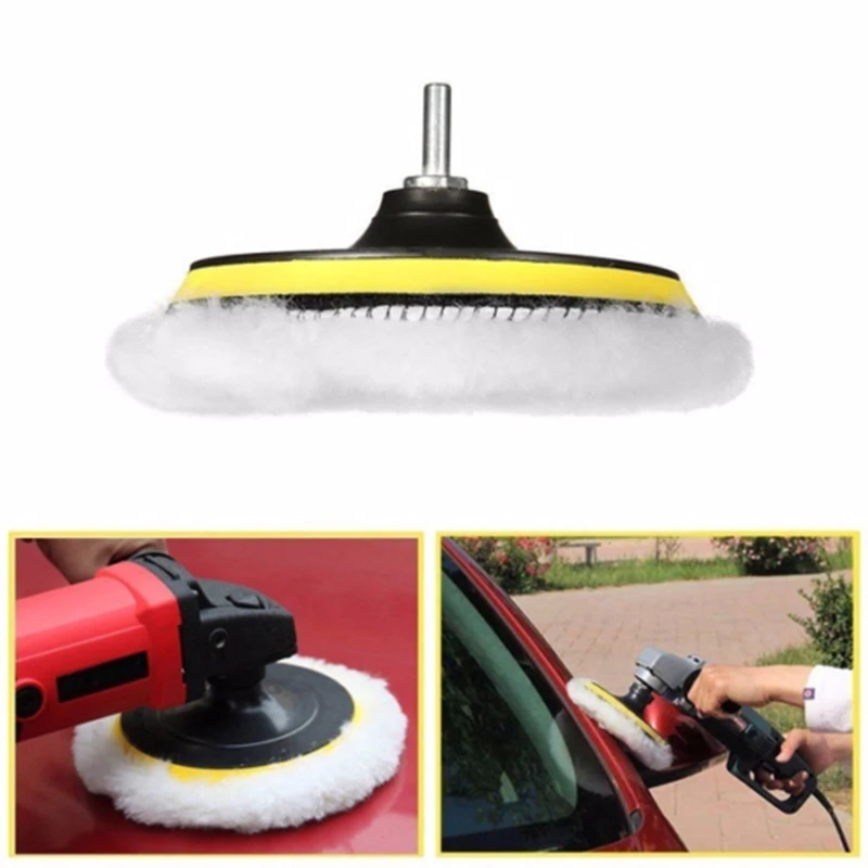 8 шт. 75 мм полировка кузова колеса автомобиля воском полировка волны пены губка комплект можно мыть, многоразовый