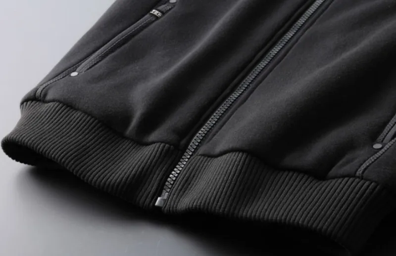 Корейское приталенное Мужское пальто с капюшоном, Повседневная зимняя меховая подкладка, теплая уличная одежда, мужские хлопковые толстовки с длинными рукавами, верхняя одежда, пальто