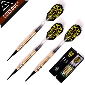 

18g CUESOUL 15cm Professional Dart Soft Tip Darts Electronic Dart With Brass Barrel And Nylon Dart shafts