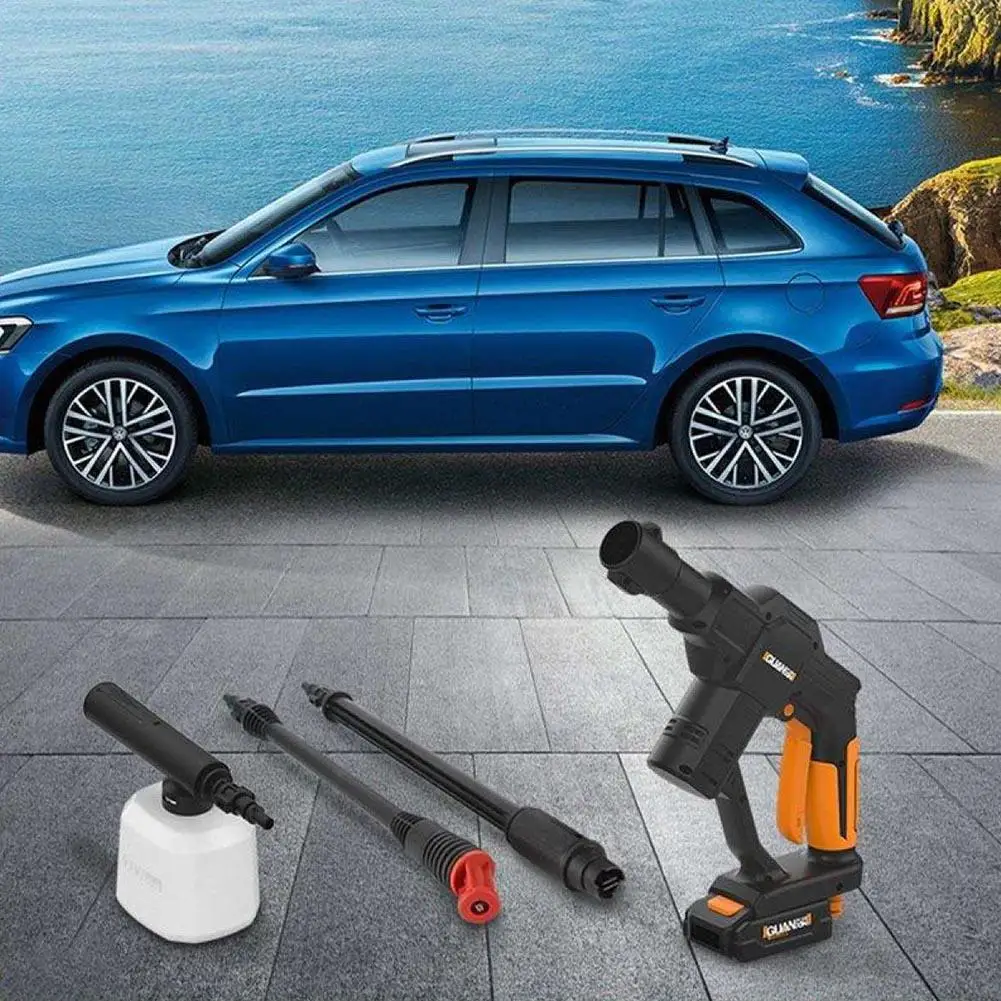 Cena Myjnia samochodowa pistolet na wodę przenośny akumulator litowo jonowy bezprzewodowy pistolet natryskowy akumulator myjka do samochodu ręczny sprzęt do czyszczenia