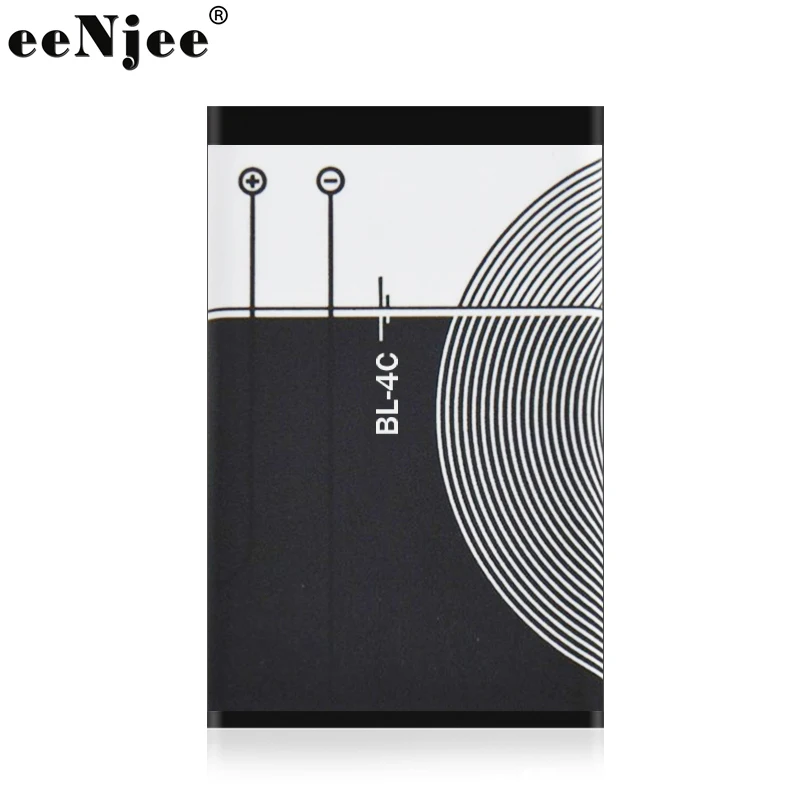 10 шт. в лоте аккумулятор eeNjee для NOKIA BL 4C 1202 1265 1325 1506 1508 1661 1706 s 2220 2228 6300 6102i 6136 6170 6260 890