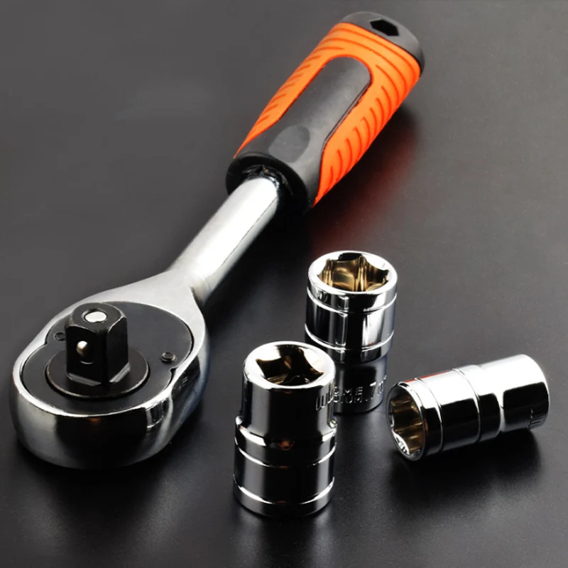 

Adjustable Universal Wrench Set Bike Car RepairingTool Ratchet Wrench Spanner Hand Tools Water Pipe Socket Wrench Precision Kit