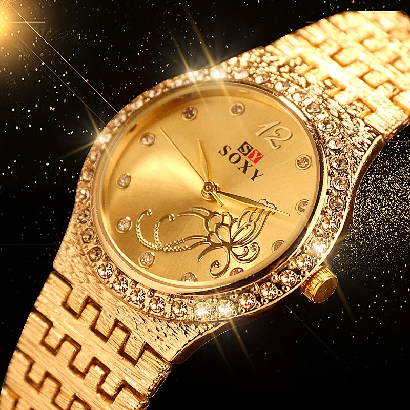 Women's Luxury Gold Wristwatch
