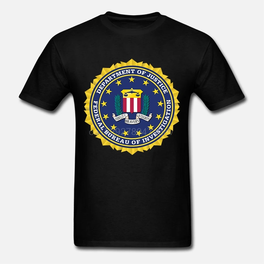 2019 горячая Распродажа модных дизайнерских футболок с принтом FBI Academy Quantico VA Police