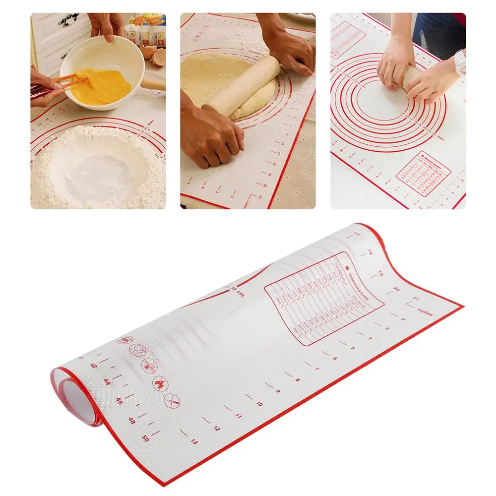 High temperature resistance Extra Large Size Platinum Silicone Dough Fondant Mat Glass Fiber Reinforced 5