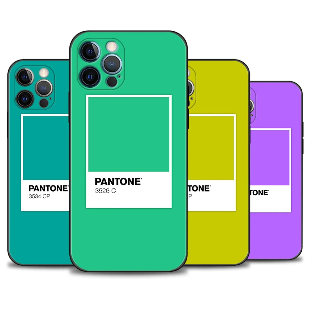 Pantone Colorful Card Phone Case For iPhone 12 13 11 Pro Max XS XR X 8 7 6s 6 Plus 13 12 Mini 5 5S SE 2020 Coque Fundas best cases for iphone 13 