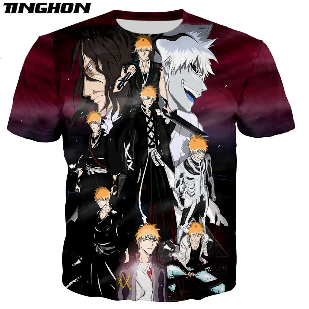 Anime Bleach Shirts Men/women 3d Bleach Printed Tshirt Casual Harajuku