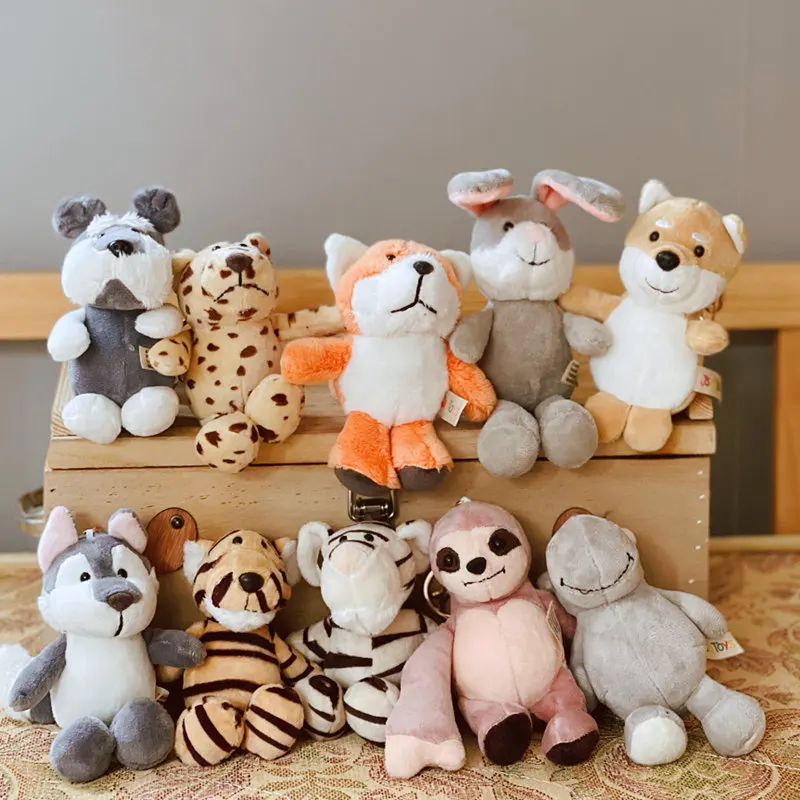 

New funny Forest animal pendant Decorations Keychain Exquisite Bag Jewelry stuffed soft christmase birthday gift