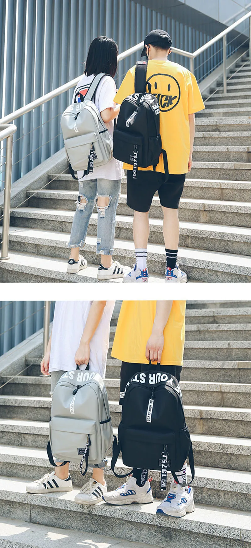 Mara's Dream Backpack Simple Fashion Trend High School Students Backpack Female Travel Bag Junior High School Student Bag